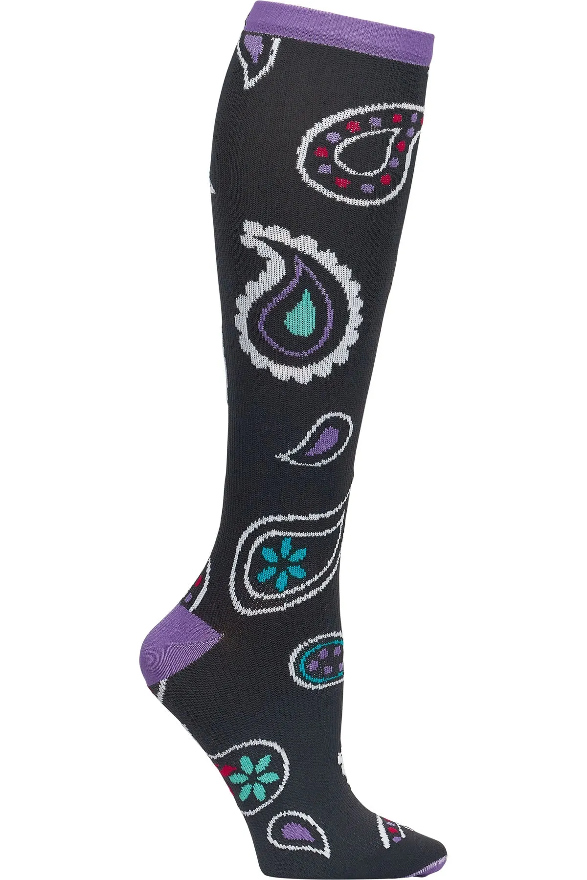 Cherokee Compression Socks Print Support Wide Calf Up To 22"