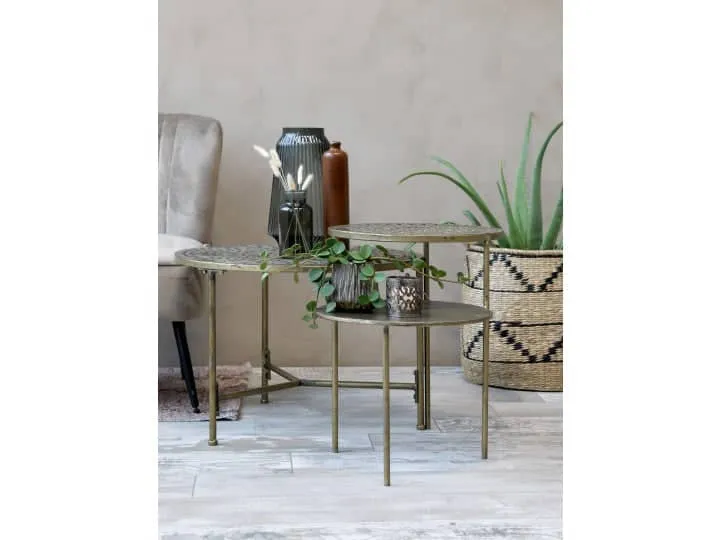 Chic Antique Kurve m. mønster - Sæt med 2