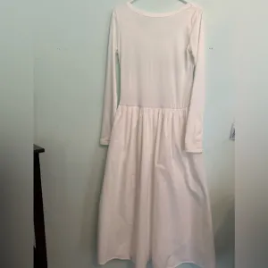 Chic Cream Long Sleeve Dress