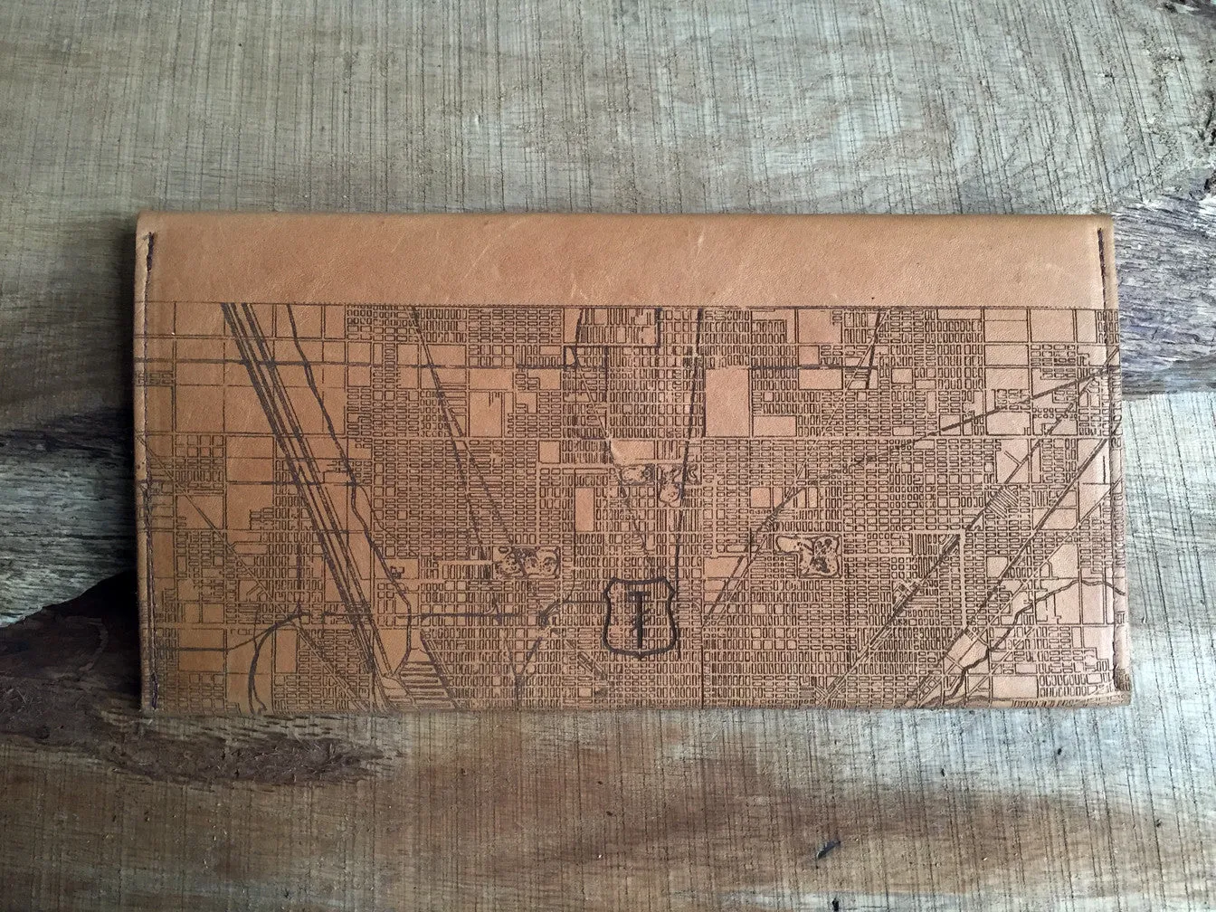 Chicago Map Clutch