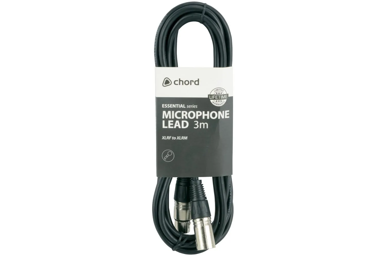 Chord Essential Microphone Leads XLR Female - XLR Male 10ft