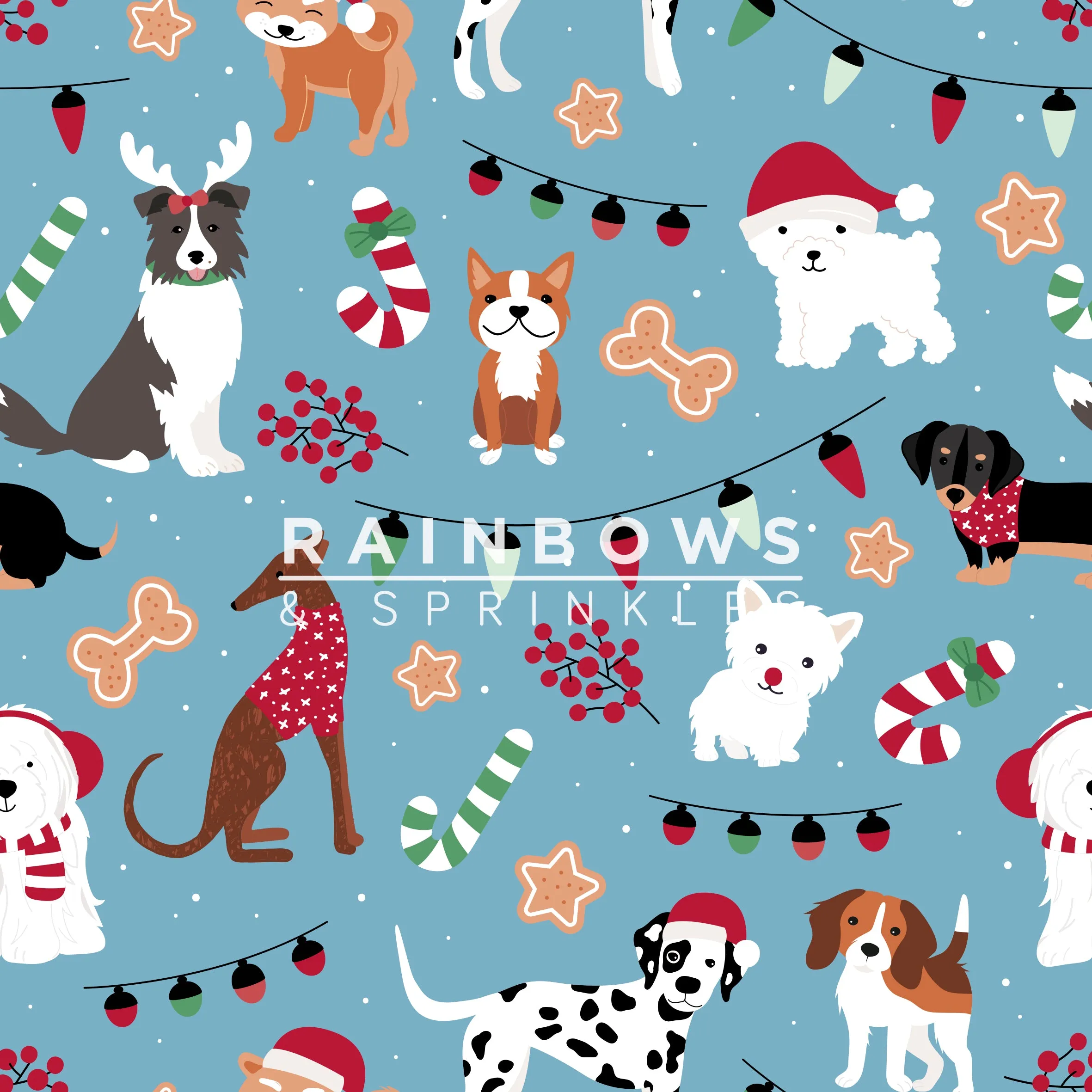 Christmas Dogs Women's Active Shorts