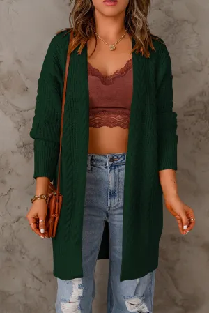 Chunky Knit Open Front Cardigan