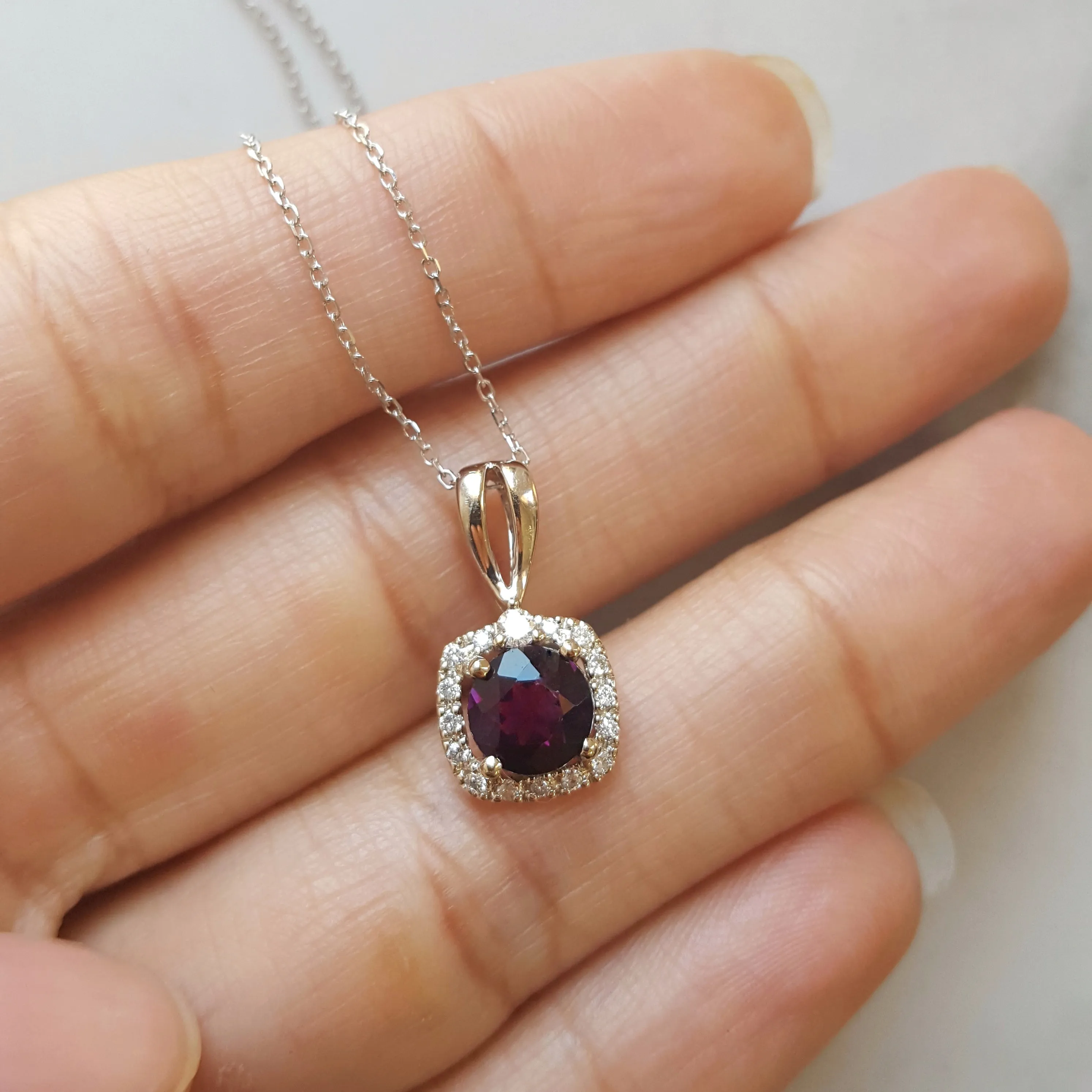 Classically Brilliant Amethyst Pendant