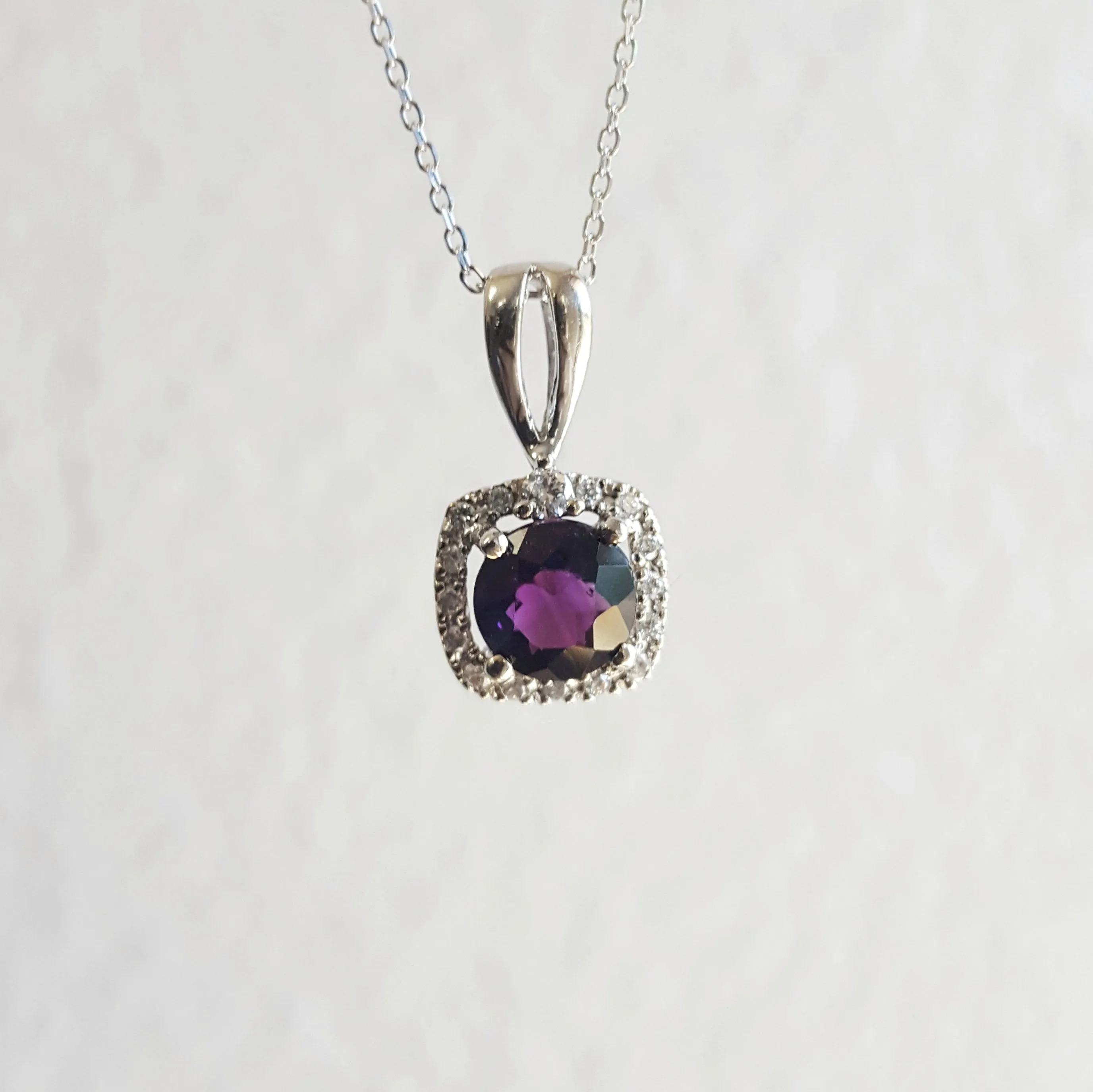 Classically Brilliant Amethyst Pendant