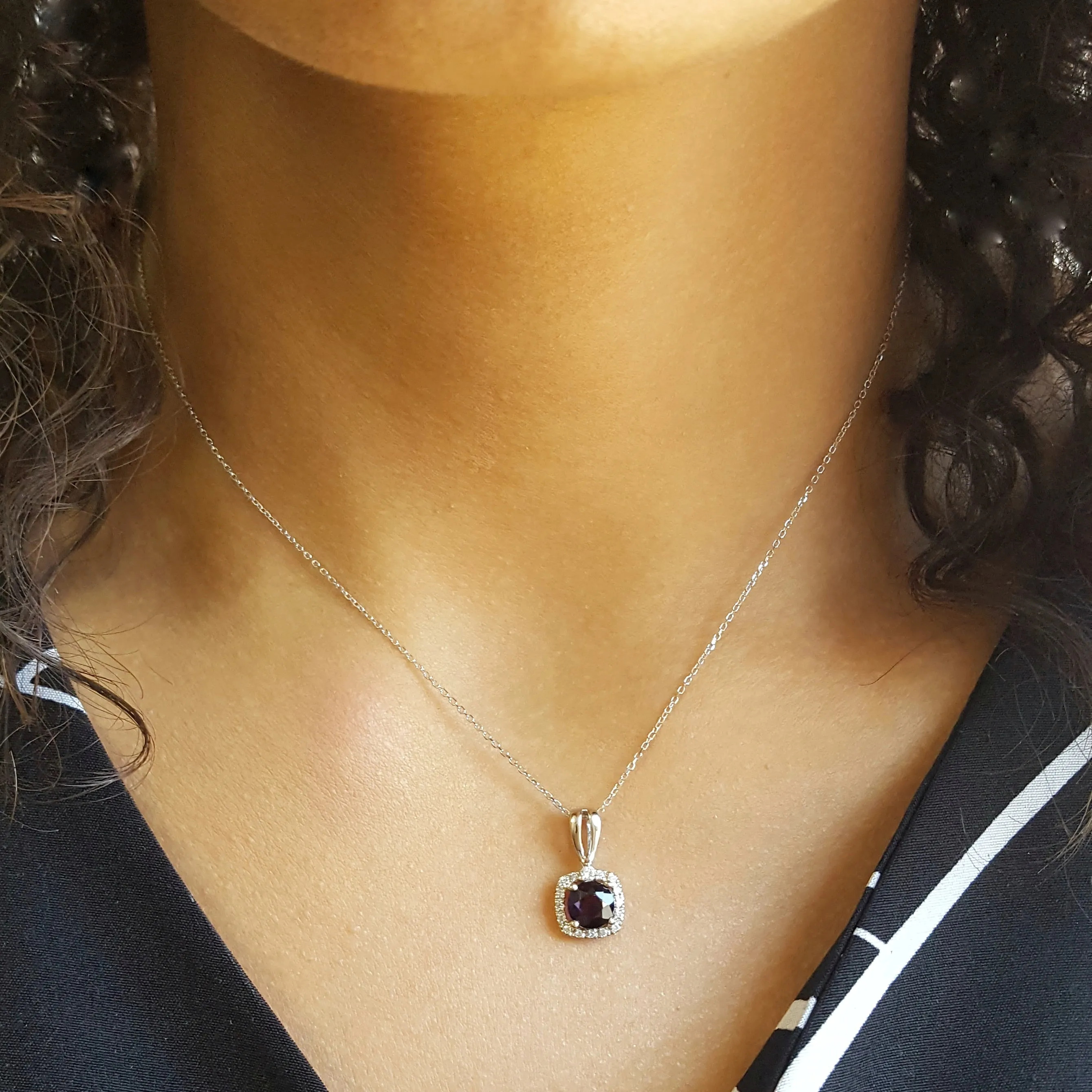 Classically Brilliant Amethyst Pendant