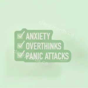 Classy Cards - Sticker | Anxiety Checklist
