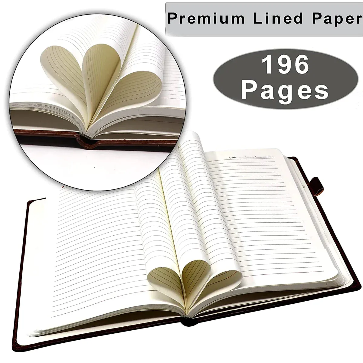 Classy Hardcover Diary   Classic Metal Pen   Classy Leather Metal Keychain - Black