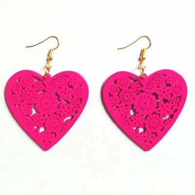 Classy Heart Shaped Drop Earrings