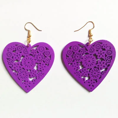 Classy Heart Shaped Drop Earrings