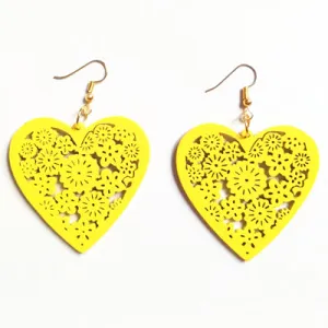 Classy Heart Shaped Drop Earrings