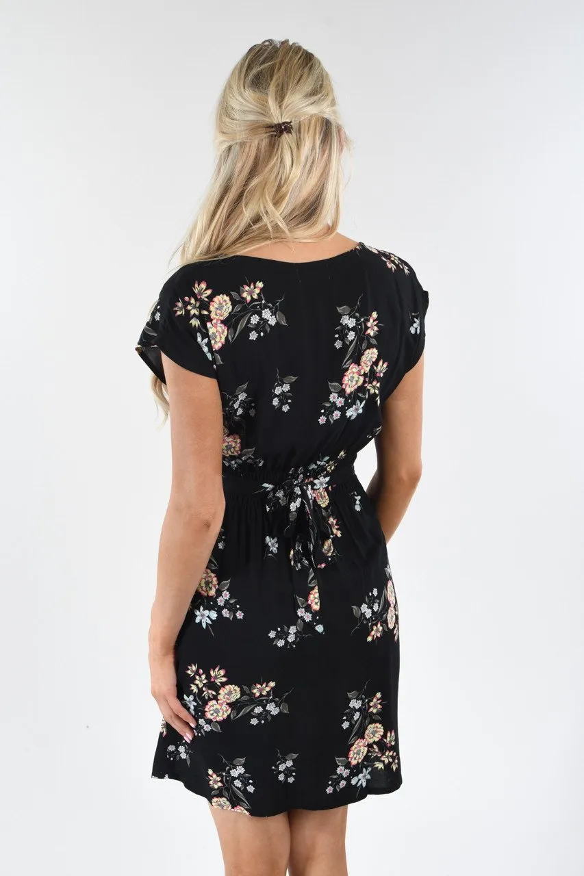 Classy Lady in Black Dress