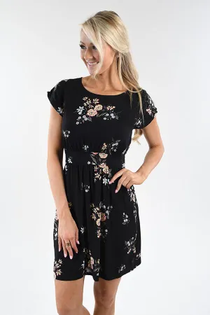 Classy Lady in Black Dress