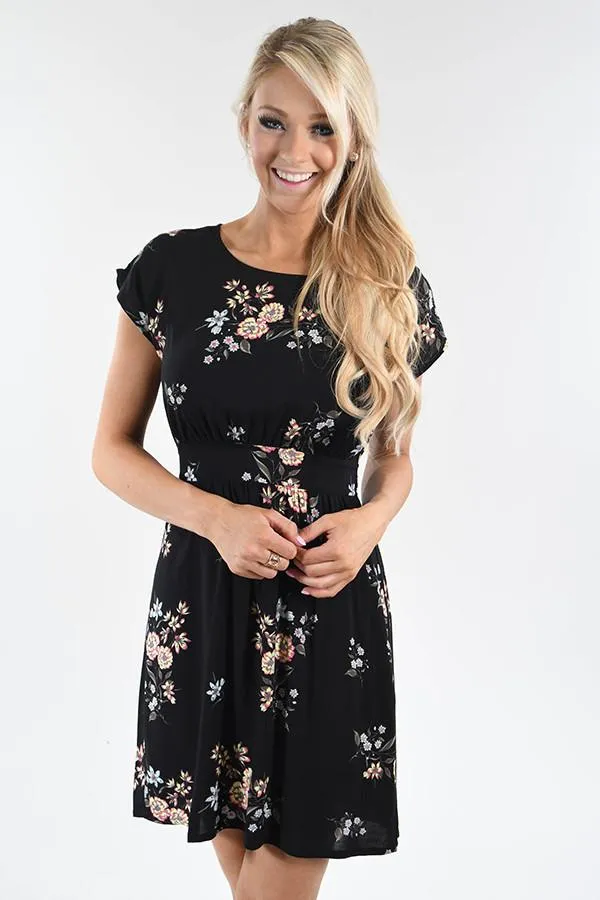 Classy Lady in Black Dress