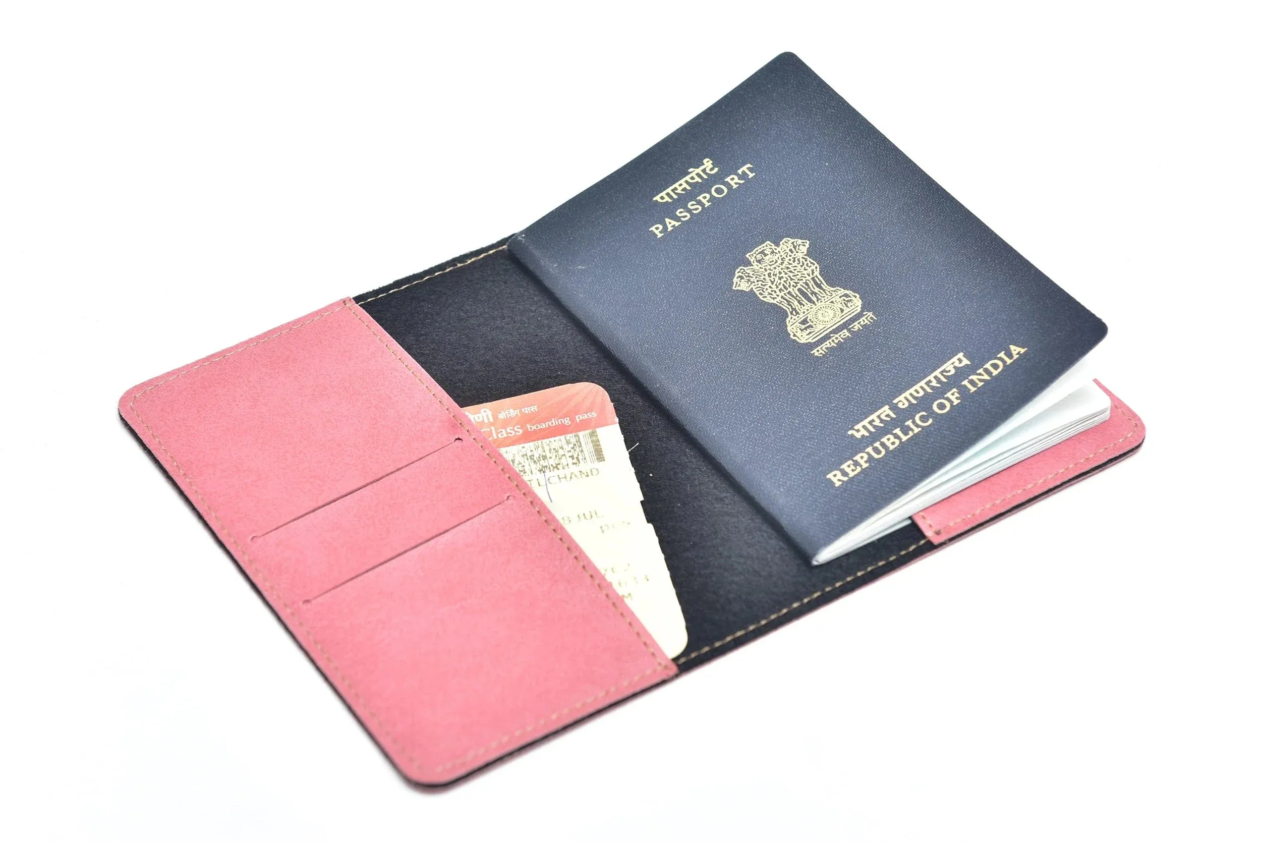 Classy Leather Customized All in One Men's Combo (4 pcs) - Peach