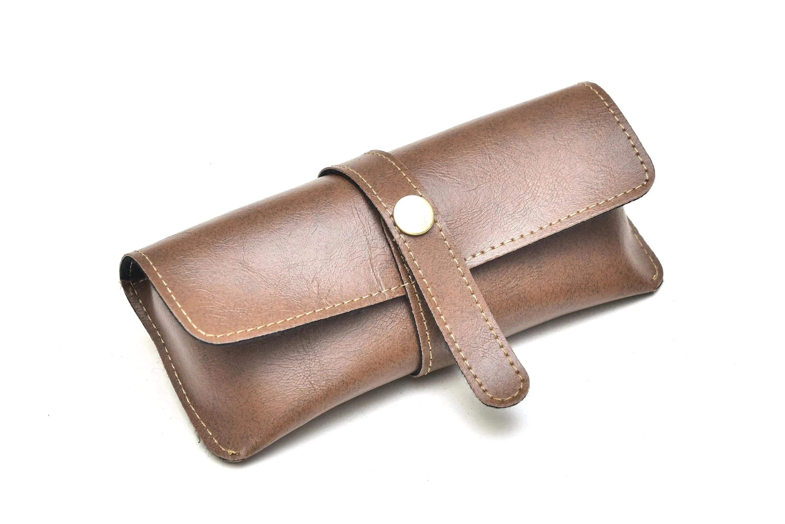 Classy Leather Customized  Frequent Traveller Combo (3 pcs) - Brown