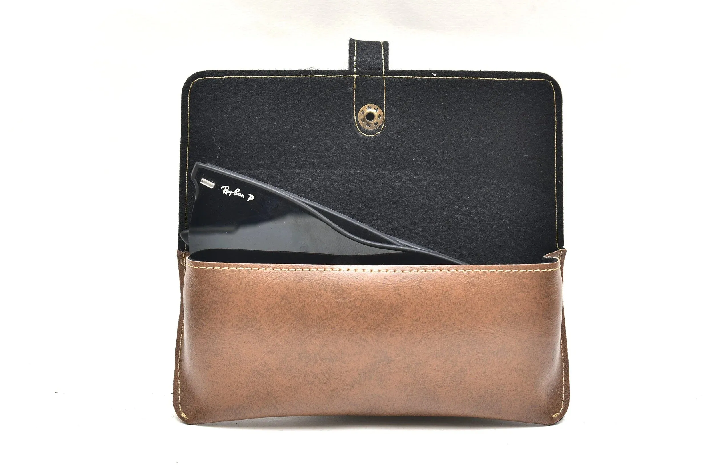 Classy Leather Customized  Frequent Traveller Combo (3 pcs) - Brown
