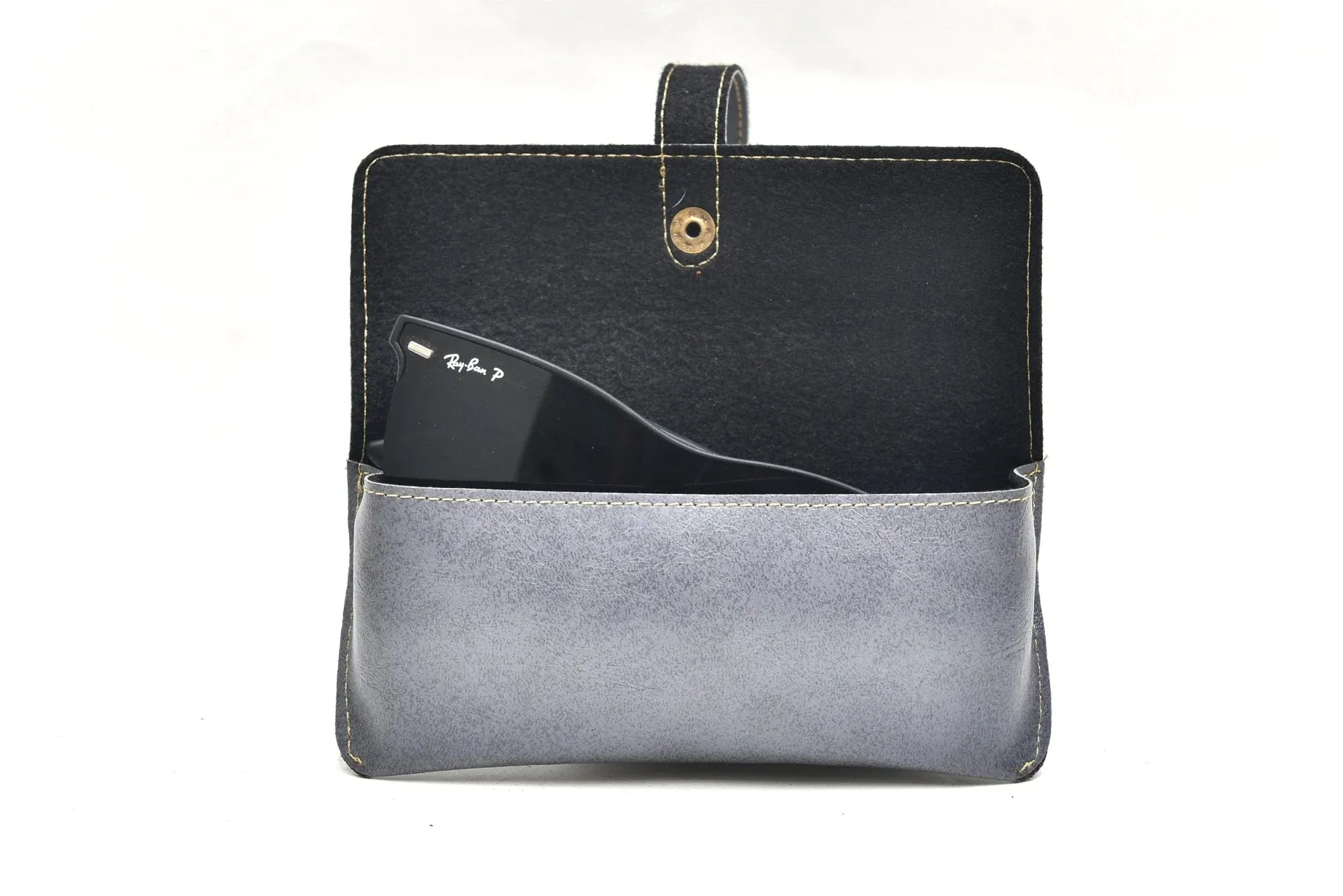 Classy Leather Customized  Frequent Traveller Combo (3 pcs) - Grey