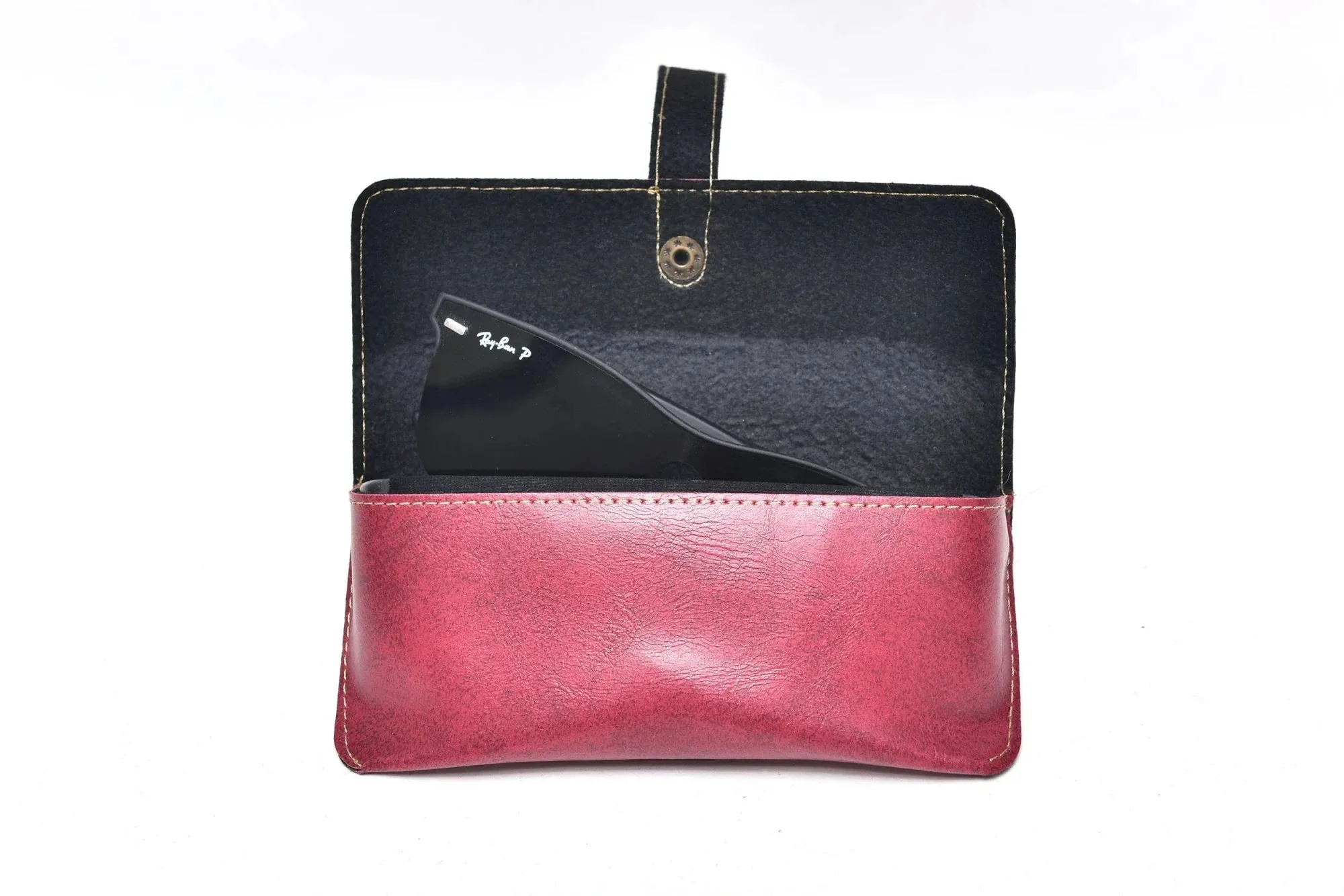 Classy Leather Customized  Frequent Traveller Combo (3 pcs) - Maroon