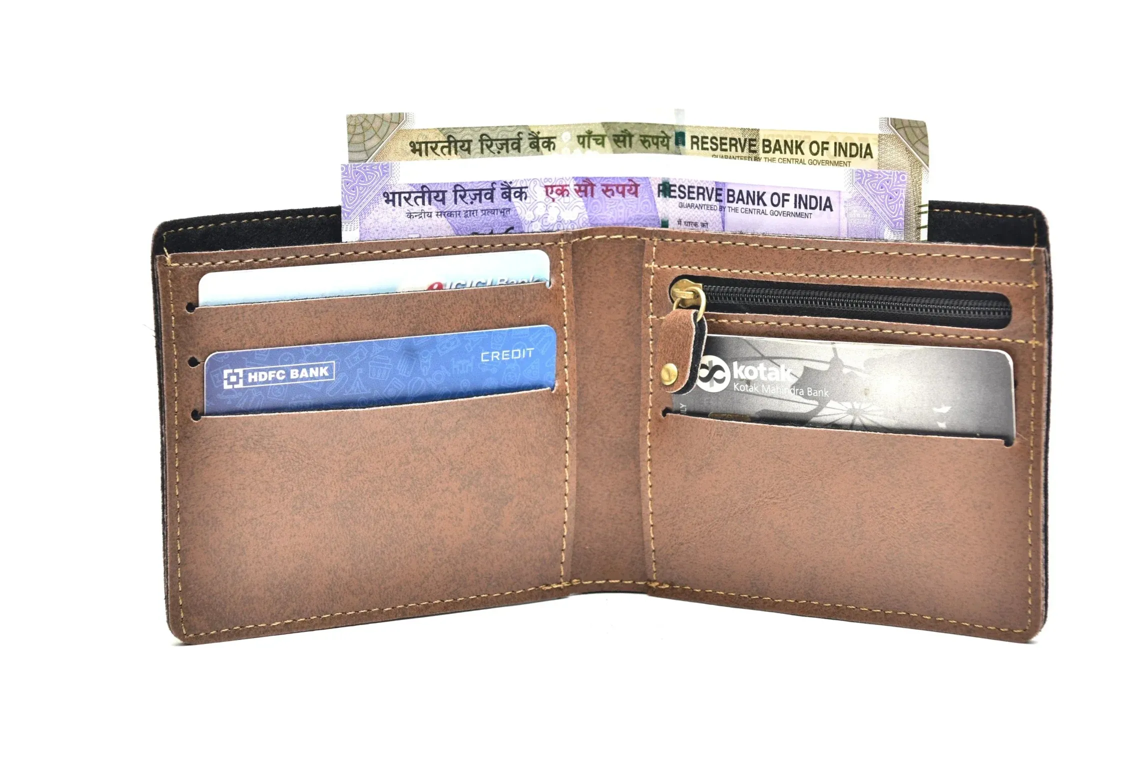 Classy Leather Customized Men's Combo (3 pcs) - Brown