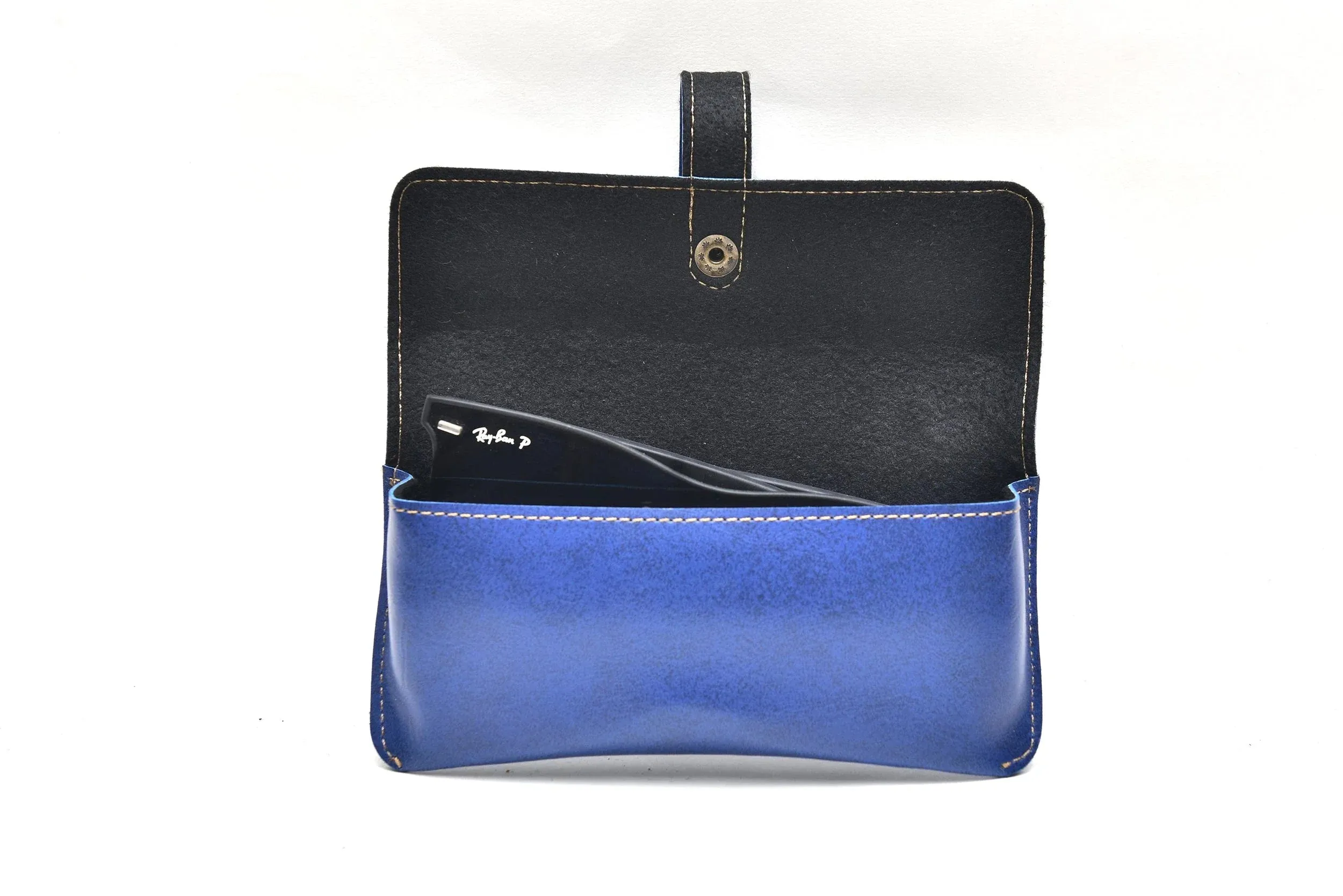 Classy Leather Customized Men's Combo (3 pcs) - Royal Blue