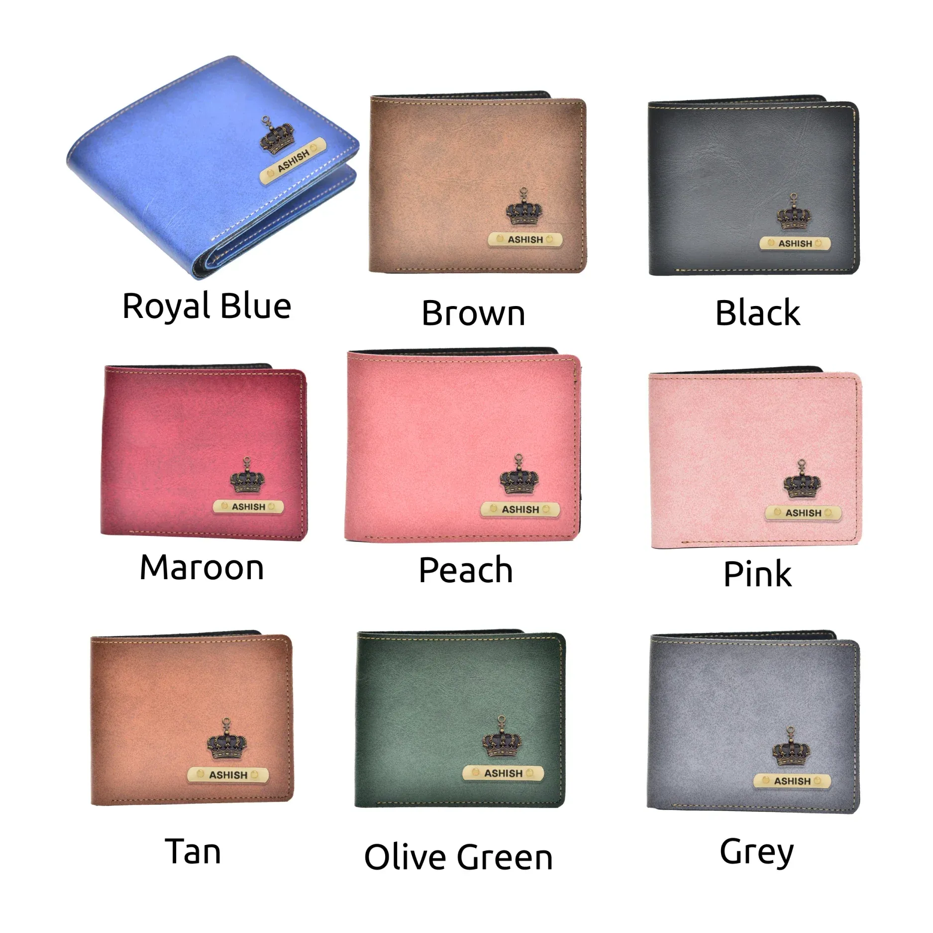 Classy Leather Customized Men's Wallet (Black)