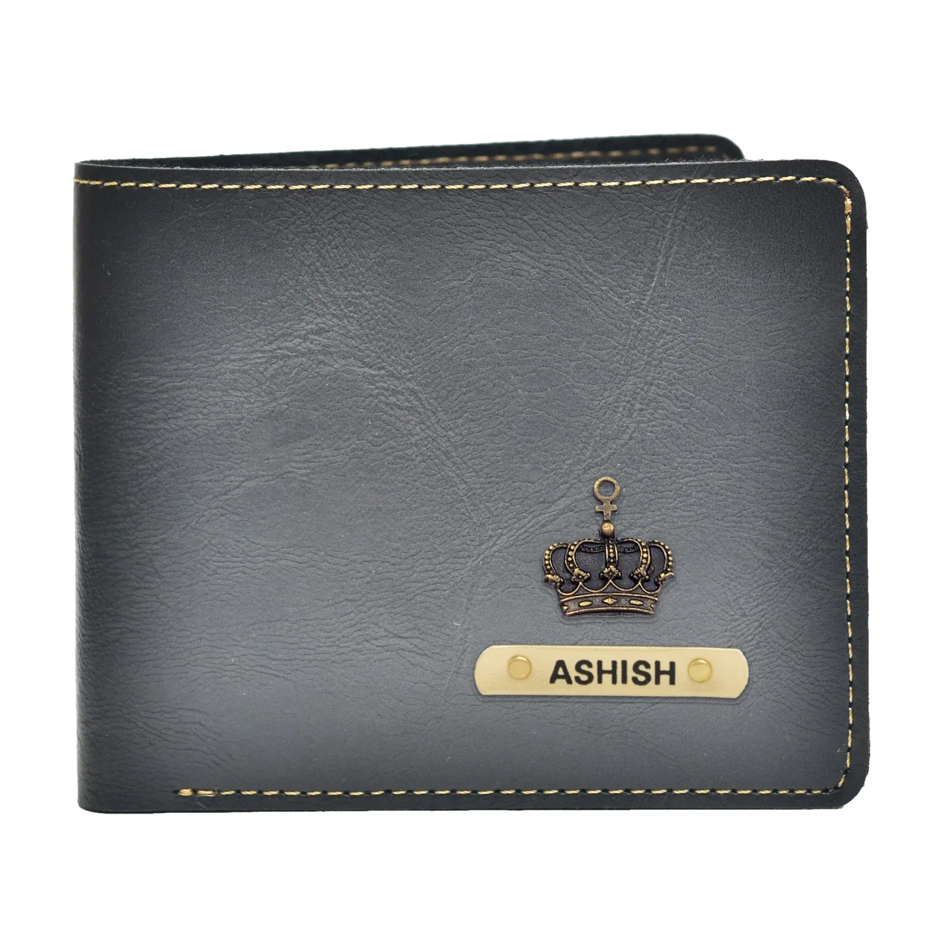 Classy Leather Customized Men's Wallet (Black)
