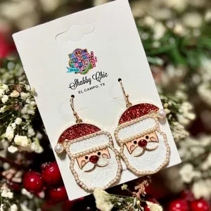 Classy Santa Earrings