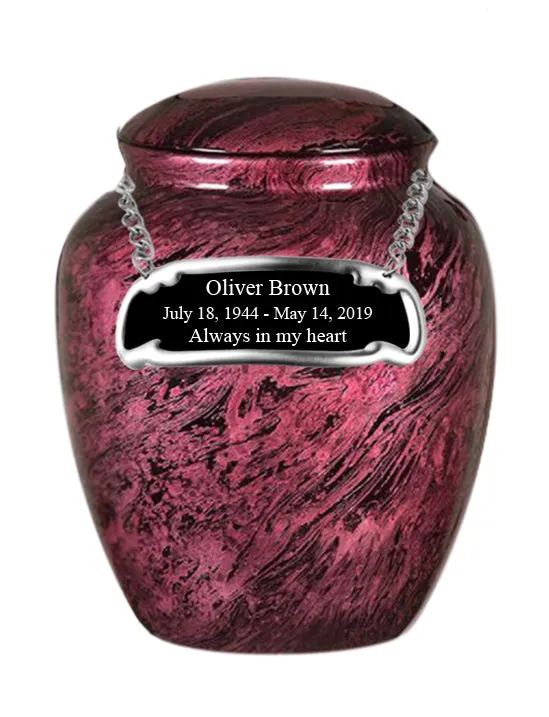 Classy Series - Fiberglass Cremation Urn, Pink - IUFG103