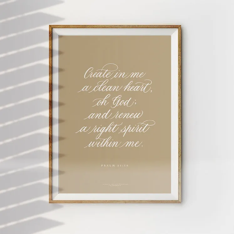 Clean Heart {Poster}