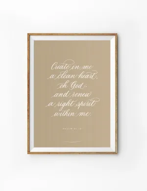 Clean Heart {Poster}