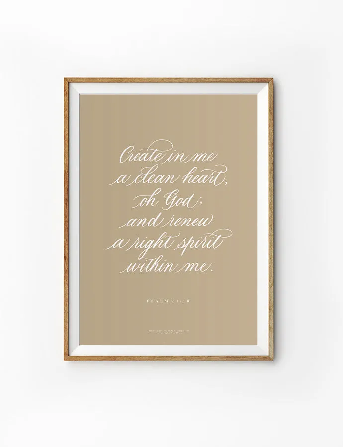 Clean Heart {Poster}