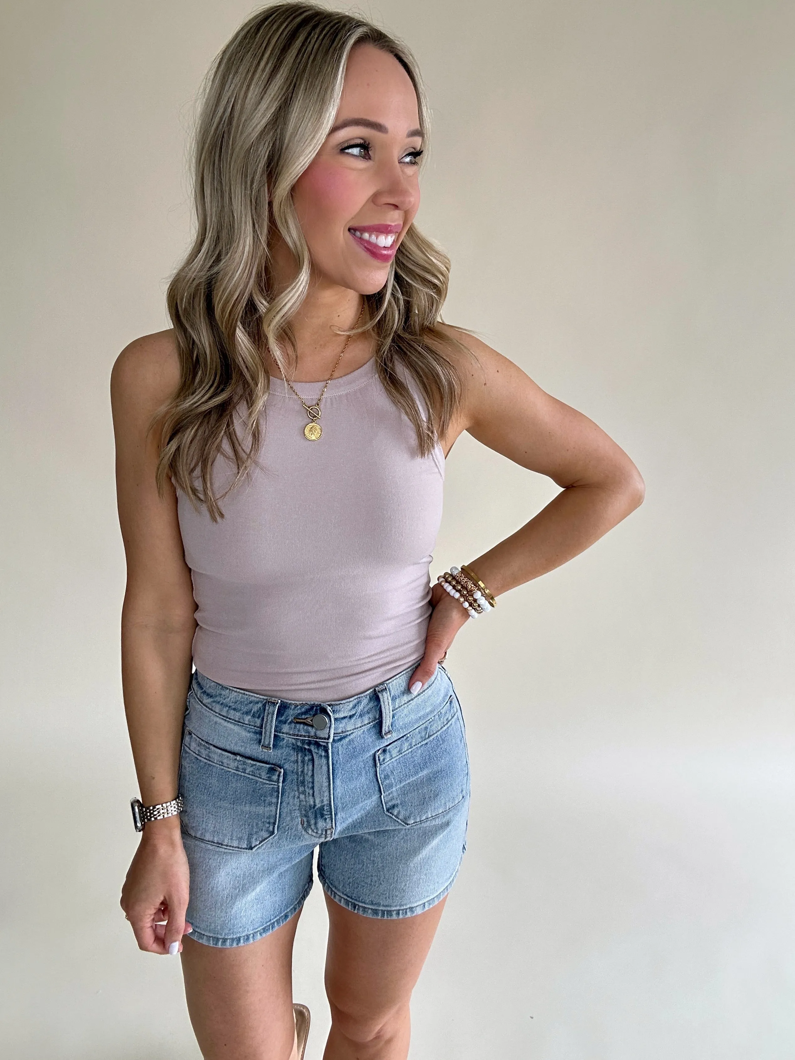 Clean Lines Tank - Ecru