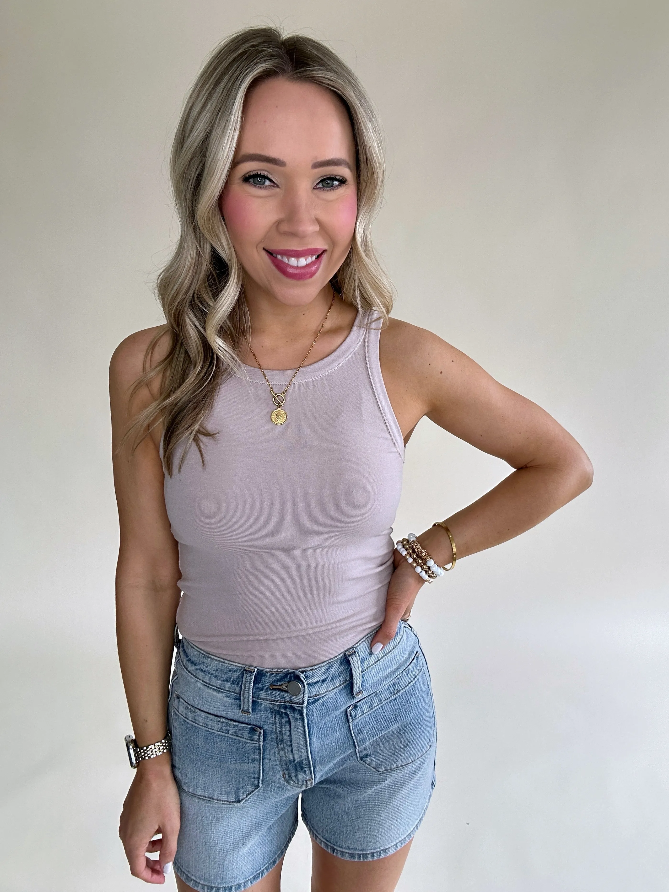 Clean Lines Tank - Ecru