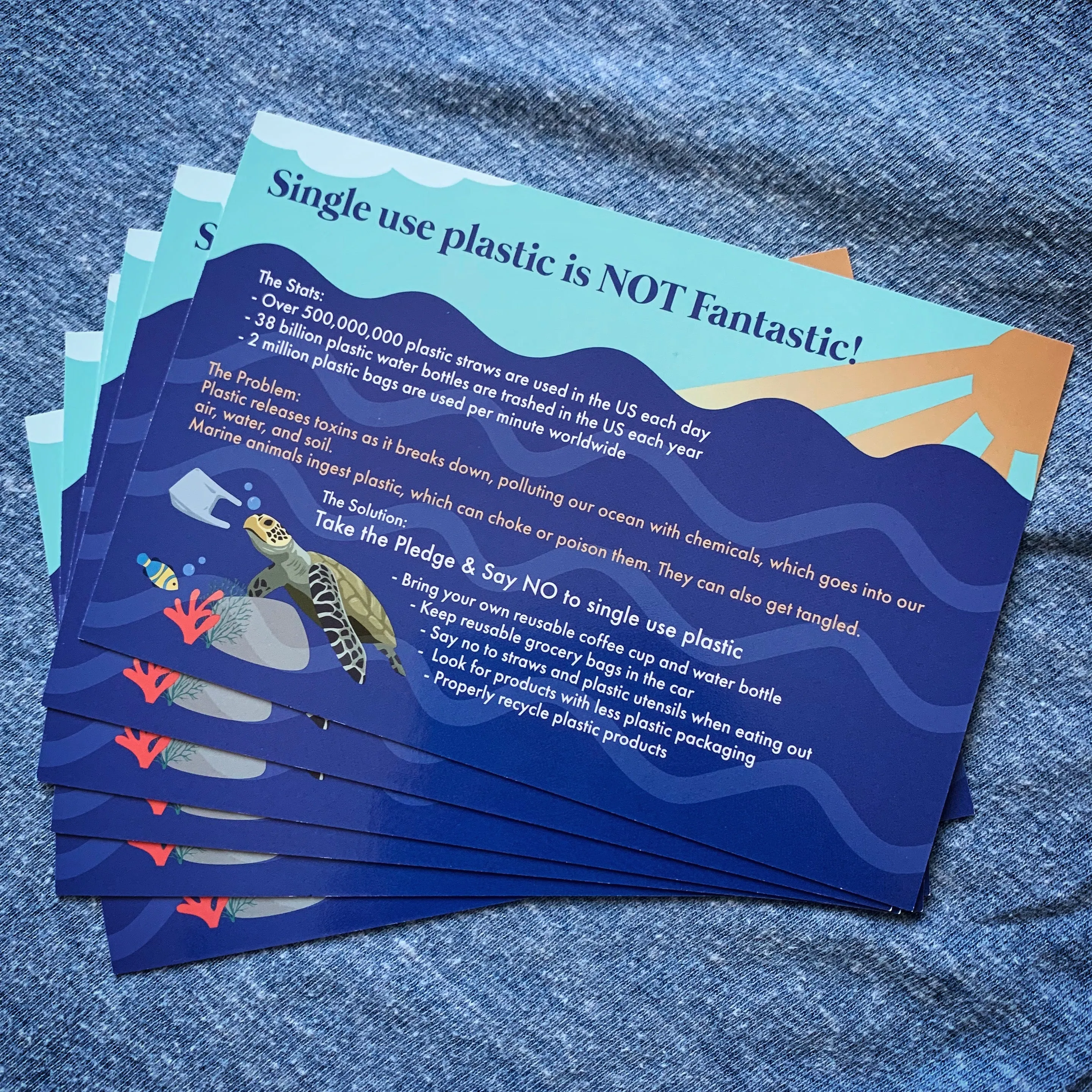 Clean Ocean Informational Postcards