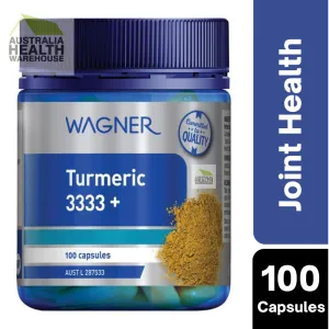 [CLEARANCE Expiry: 01/2025] Wagner Turmeric 3333   100 Capsules