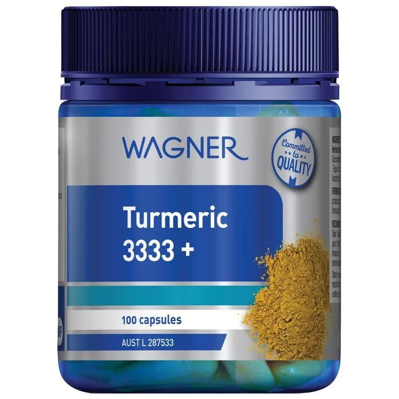 [CLEARANCE Expiry: 01/2025] Wagner Turmeric 3333   100 Capsules