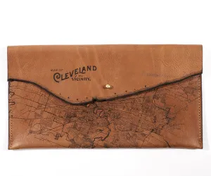 Cleveland Map Clutch