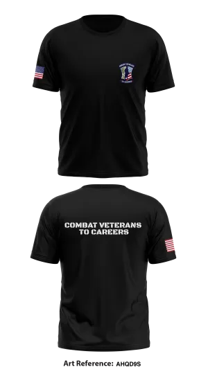 Combat Veterans to Careers Store 1 Core Men's SS Performance Tee - AHqd9s