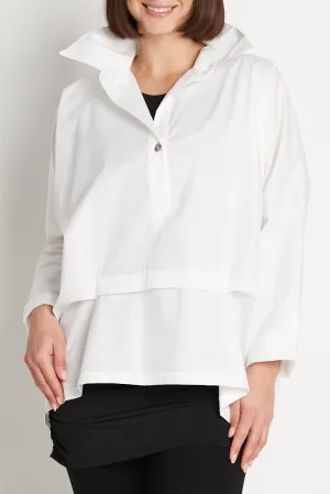 Cotton Tuck Top Polished Top