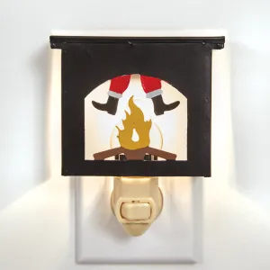 Cozy Santa Chimney Night Lights - Box of 4