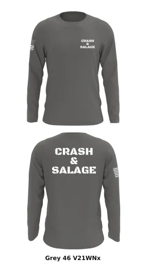 Crash & Salage Store 1 Core Men's LS Performance Tee - V21WNx