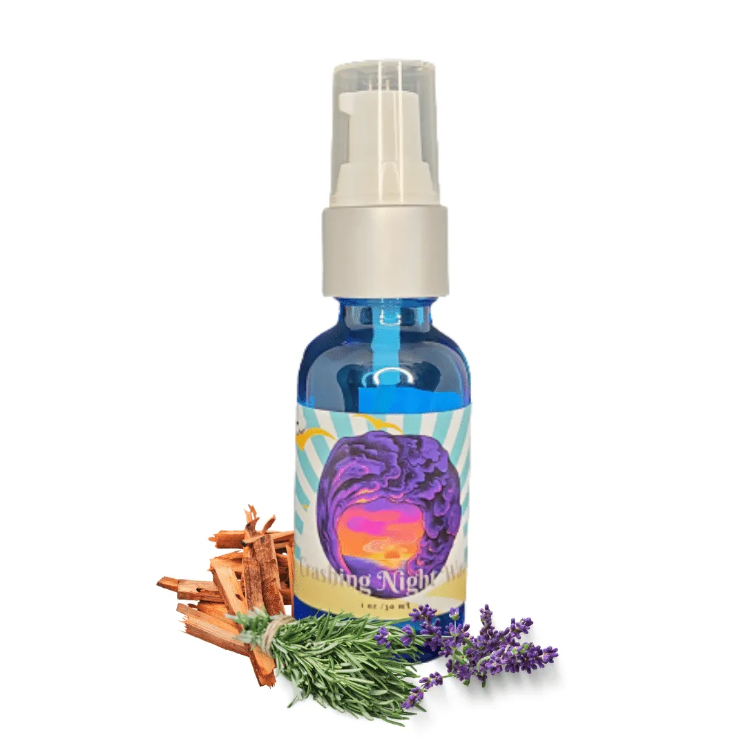 Crashing Night Waves - Beard Oil -Frankincense Calming Lavender Earthy Sandalwood