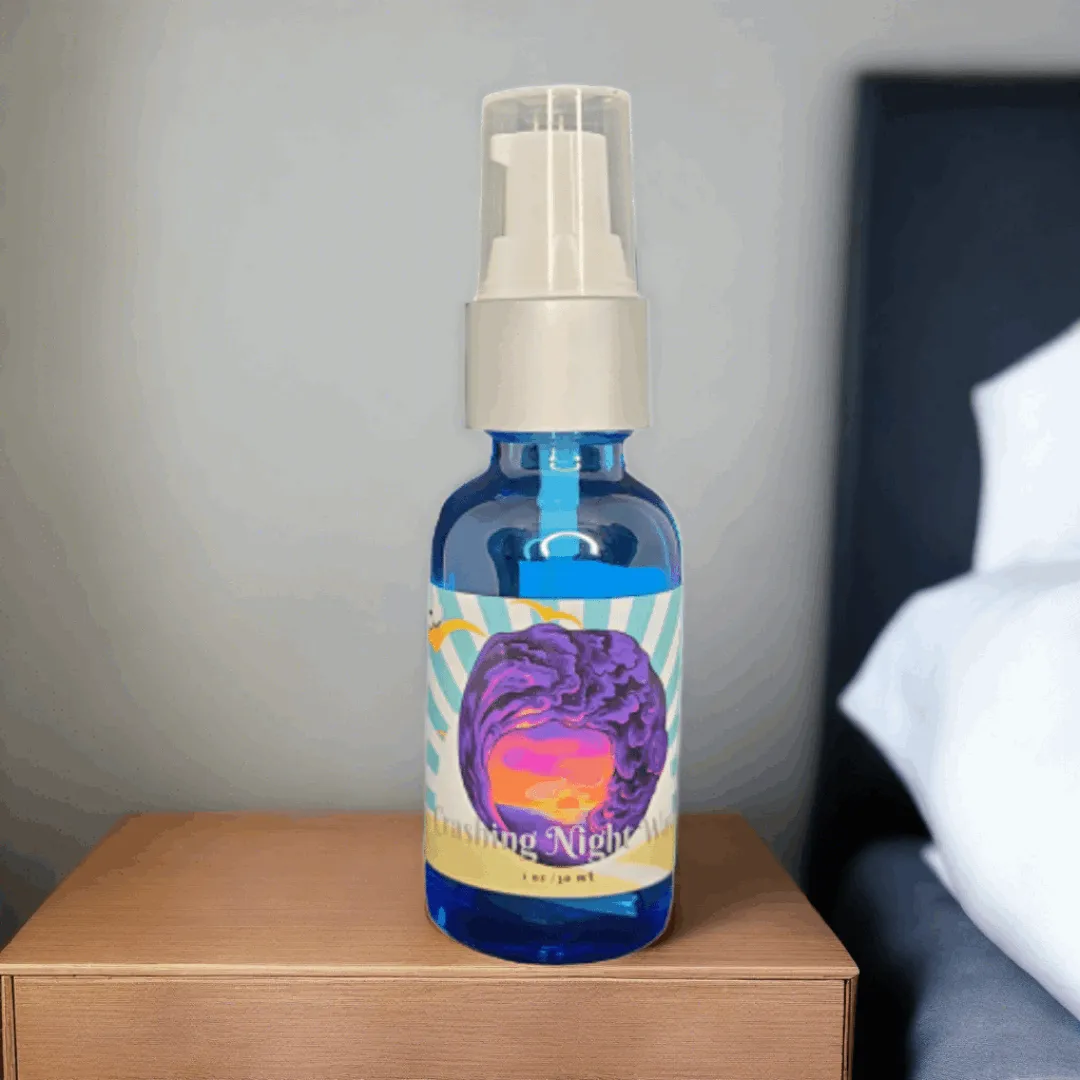 Crashing Night Waves - Beard Oil -Frankincense Calming Lavender Earthy Sandalwood