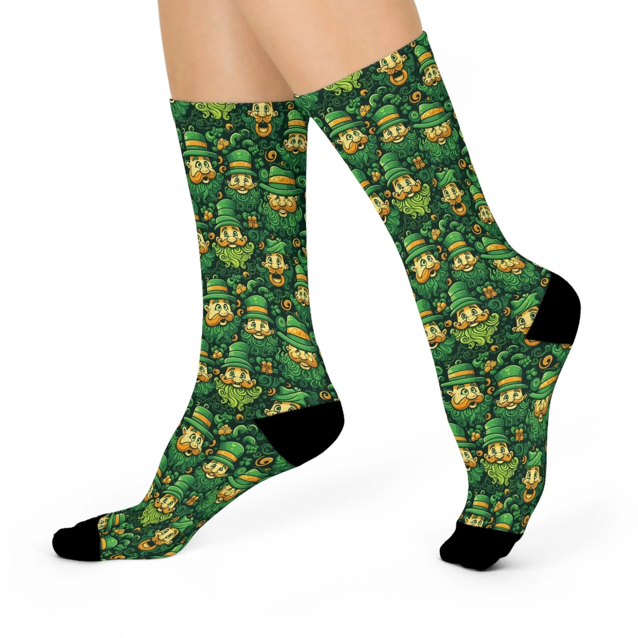 Crazy Leprechaun  Cushioned Crew Socks