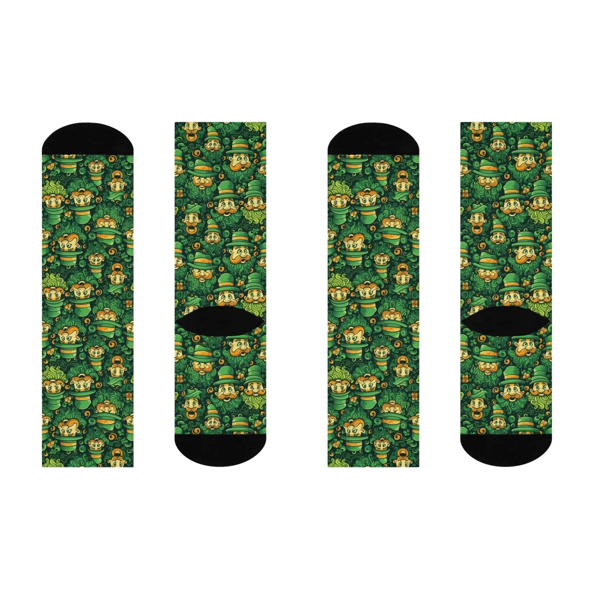 Crazy Leprechaun  Cushioned Crew Socks