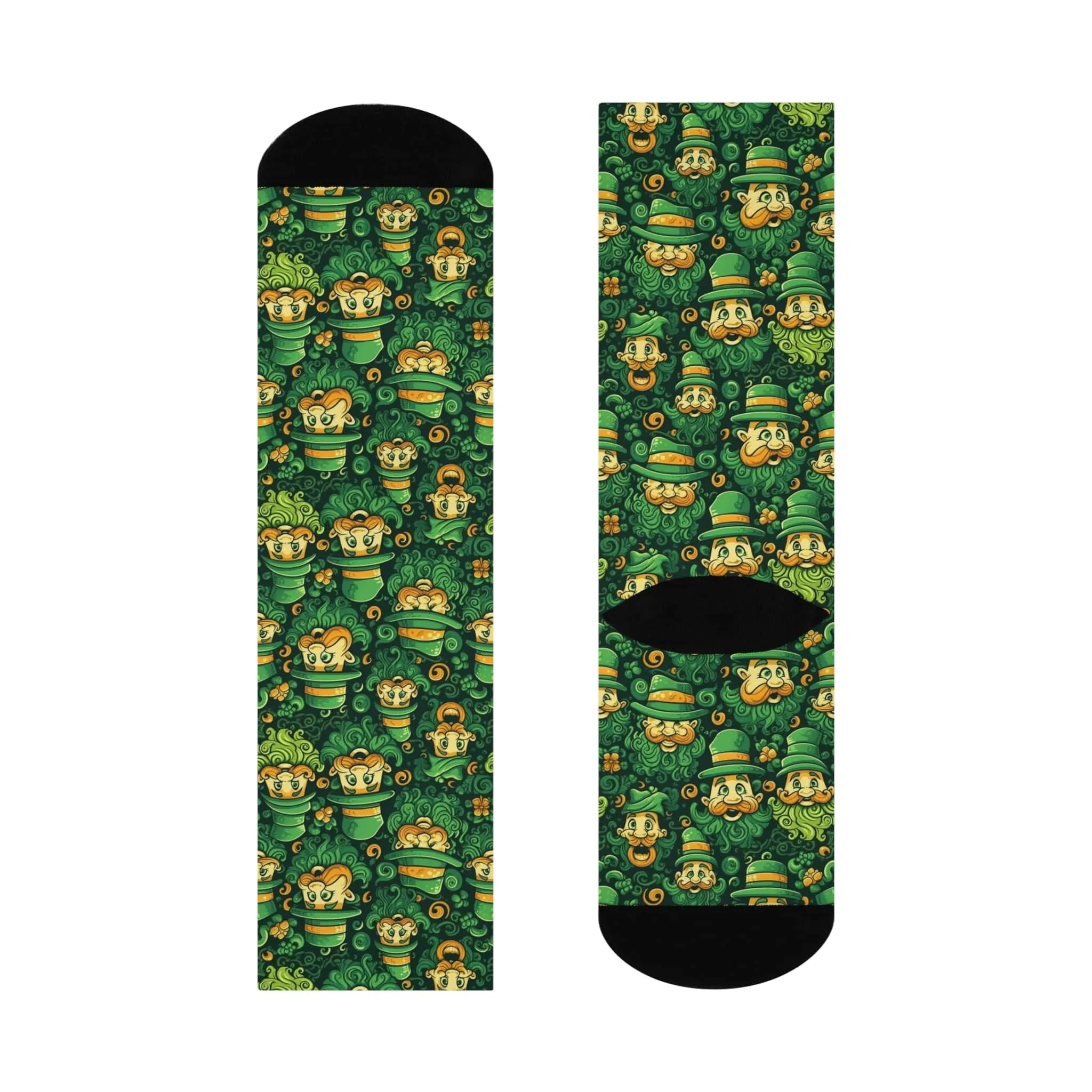 Crazy Leprechaun  Cushioned Crew Socks