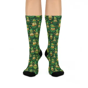 Crazy Leprechaun  Cushioned Crew Socks