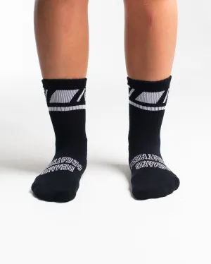 Crew Socks - Domino - Black