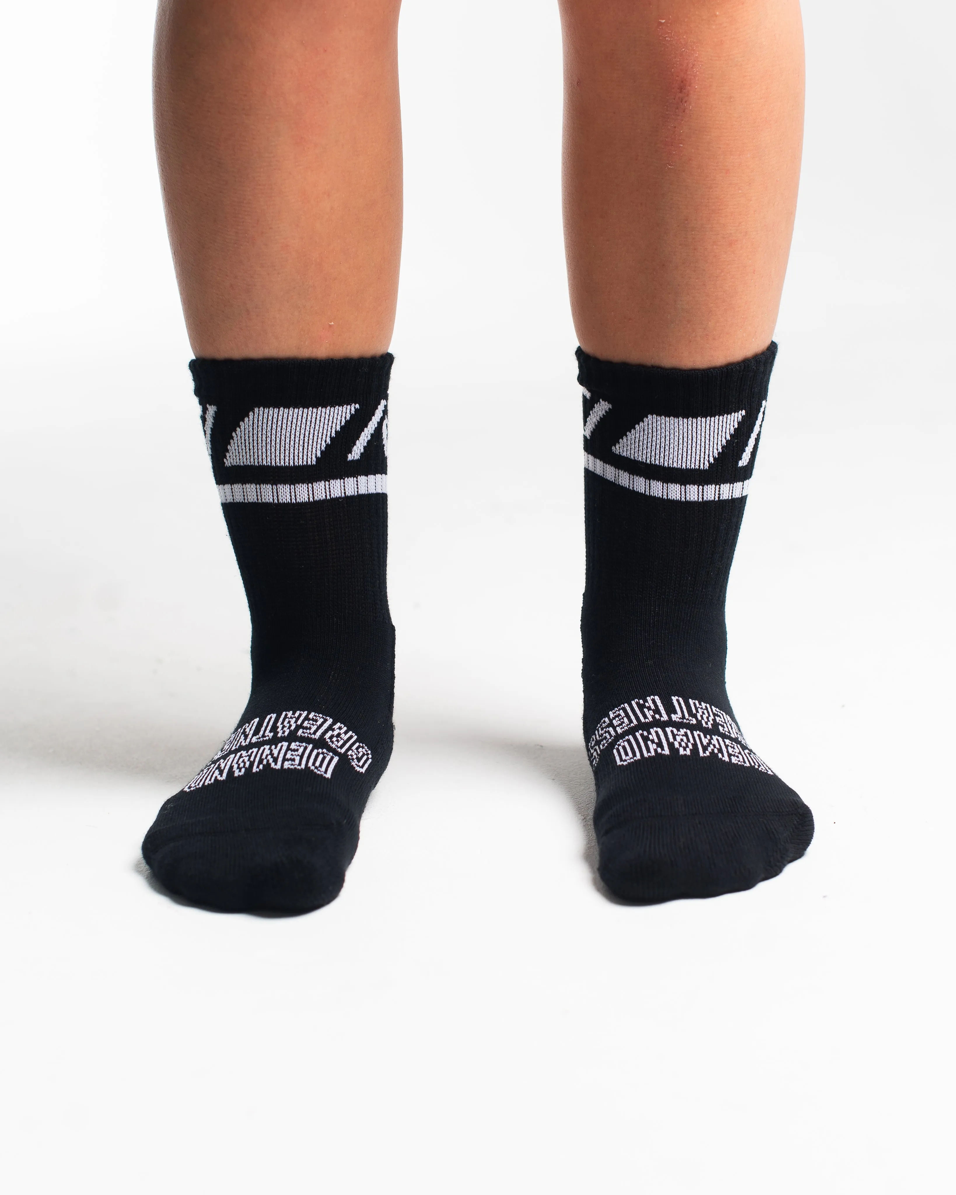 Crew Socks - Domino - Black